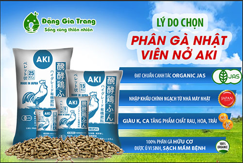 Phân gà Nhật viên nở AKI